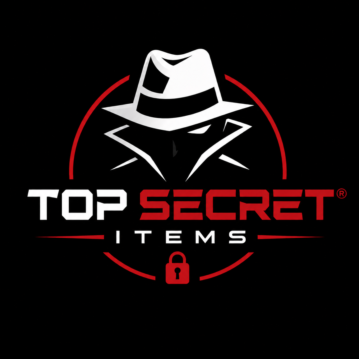 Top Secret Items spy logo
